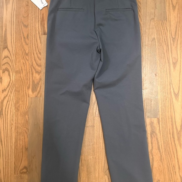 Amanda & Chelsea Women's Modern Fit Slate Blue Straight Leg Ankle Pants - Picture 8 of 8